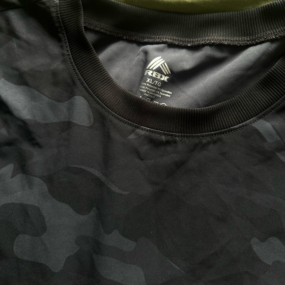 RBX Activewear top🖤 black and grey camo print XL/TG - Picture 3 of 3